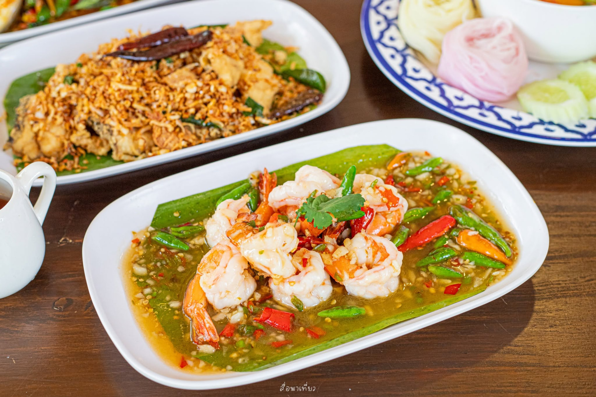 Spicy shrimp dish